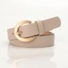 Moda Europea y Americana Cinturón Simple para Mujer Estudiante Combinable Jeans Abrigo de Moda Suéter Cinturón Decorativo para Mujer