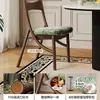 Mesa de Comedor de Madera Maciza Cuidadosamente Seleccionada en Estilo Francés Antiguo, Mesa Apilable para Uso en el Hogar, Adecuada para Apartamentos Pequeños, Mesa Cuadrada que Ahorra Espacio para Comer Contra la Pared
