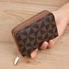 Billetera Corta de Moda 2025 para Mujer con Cremallera para Monedas Mini Bolso de Mano Estampado Bolso de Monedas de Moda Portatarjetas Casual