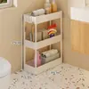 Estante de Almacenamiento Específico para Baño, Organizador de Baño de Pie, Relleno de Espacio para el Lado del Lavabo en el Baño