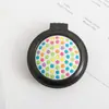 Peine Plegable de Aire para Dulces Portátil con Tapa abatible Peine Masajeador con Espejo de Maquillaje Portátil Mini Peine de Bolsa de Aire de Aspecto Elegante