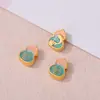 Cuentas Espaciadoras de Flor de Loto Caqui con Goteo de Aceite Chapadas en Oro Antiguo para Pulsera Collar Hecho a Mano Joyería Colgante Cuentas Sueltas Accesorios