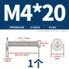 Tornillos de Cabeza Plana Delgada niquelados, de Forma Delgada, de Borde Delgado, Cabeza Plana Grande, Cabeza Plana Negra, Tornillos Phillips, Cabeza Plana M2M3M4M5M6
