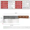 Cuchillo de Cocina Forjado Antiguo Puramente Hecho a Mano, Cuchillo Chino para Cortar, Machete Afilado para Carne para el Hogar, Cuchillo Chino para Huesos de Chef Comercial