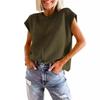 2024 Amazon Comercio Exterior Transfronterizo Verano para Mujer Top de Manga Cubierta Suéter de Punto Holgado Casual de Cuello Redondo para Mujer