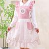 Delantal Nuevo Transfronterizo Anti-Manchas Transpirable Estilo Coreano Moderno Volantes Florales Fresco y Lindo Flor de Uña Floristería Ropa de Trabajo