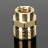 Pistola de agua para lavadora de autos de alta presión adaptador 55/58 14/18 giro diámetro variable tubería de alambre de acero todo cobre 360 interior 22 exterior rosca