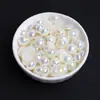 Perlas de Semicírculo de Fondo Plano de 2-14 mm Perlas de Imitación ABS Accesorios para Joyería DIY Pegamento Cremoso Funda para Teléfono
