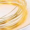 Alambre de cobre de oro de 18 quilates para dar forma, moldear, pulsera DIY flexible hecha a mano, material para dar forma, enrollar, joyería para orejas, accesorios