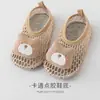 Zapatos de piso antideslizantes para niños de 1 a 3 años, zapatos de verano para caminar de bebé, calcetines de piso transpirables Clase A para niñas y niños, algodón puro