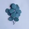 Materiais de flores secas retrô moldura de foto de planta real DIY arte de flor feita à mão arranjo de flores artesanato leques redondos guirlanda