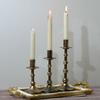 Castiçal de Ferro Retro Nostálgico Transfronteiriço Bola de Atmosfera Enfeites Decorativos Coluna Romana Adequado para Castiçais de Vela Longa