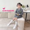 Calcetines para niños primavera y otoño estilo coreano encaje rayas verticales calcetines de media pantorrilla calcetines de princesa para bebé niña Calcetines de media pantorrilla primavera y otoño NZ732