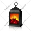 Lámpara de viento para chimenea estilo europeo, lámpara de llama simulada, atmósfera de llama de carbón, adornos de escritorio para sala de estar del hogar, luces de Navidad