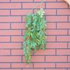 Folha de jujuba pendurada para simulação decoração de teto de salão de casamento pendurado na parede folha de salgueiro projeto doméstico decoração macia planta verde rattan arte floral