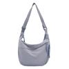 Bolso Cruzado Simple de Gran Capacidad Estilo Japonés para Mujer, Bolso de Hombro Ligero con Textura de Nailon, Bolso Tipo Dumpling Versátil y de Moda para Viajes Diarios para Mujer