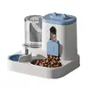 Comedero Automático para Mascotas Transfronterizo, Dispositivo Integrado de Alimentación y Bebida, Bol Grande para Gato y Perro, Doble Uso, No Requiere Electricidad, Boca Seca