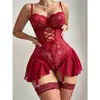 Body de Encaje Transparente Sexy con Tirantes Push-Up Venta al por Mayor de Fábrica Suministro para Amazon