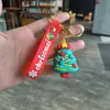 Llavero de Reno de Papá Noel Transfronterizo Colgante para Bolso Llavero de Muñeco de Nieve de Dibujos Animados Regalo Navideño Venta al por Mayor