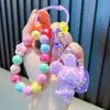 Conejo de Cuentas Dibujo Animado Delfín Cadena para Teléfono Colgante Creativo Pareja Coche Bolsa Llavero Regalo para Estudiante Venta al por Mayor
