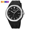 Reloj de cuarzo Skmei Skmei con correa de silicona, sencillo y moderno, para hombres y mujeres, ideal para estudiantes y jóvenes, con calendario, resistente al agua.