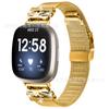 Para Fitbit versa4 correa de reloj de acero inoxidable versa3 hebilla de mariposa tortuga cierre de mariposa milanés en stock