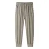 Pantalones Jogger de Pierna Recta Sueltos Transpirables de Verano para Hombre, Moda Casual, Pantalones Deportivos de Color Sólido, Versátiles, Absorbentes de Sudor, Secado Rápido