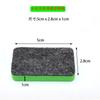 Fabricante Venta al por Mayor Mini Borrador de Pizarra Blanca Verde No Magnético Eva Fieltro Paño Borrador de Pizarra Rectangular Pequeño Verde para Niños