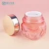 Cosméticos 100g Pote de Vidro de Camada Dupla para Creme 50g Pote com Aplicador Diamond para Creme para Olhos Pote Vazio Pote para Atacado Pote para Creme Facial