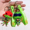 Llavero de Tortugas Ninja Mutantes Adolescentes Transfronterizo de Dibujos Animados Colgante de Bolsa de Silicona Llavero de Coche Máquina de Garra Pequeño Regalo