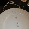 Brincos de Flor de Diamante Super Flash Colar Luxo Acessível High-End Versátil Corrente de Clavícula Moda Personalizada Elegante Conjunto de Joias