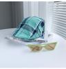 Gorra de tela a cuadros de colores a juego para mujer, estilo retro primavera y verano, anti-desgaste, gorra de periódico, para hombre, estilo americano, suave, boina versátil para mujer