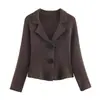 Venta al por mayor 2025 Otoño Nuevo Estilo Europeo y Americano Joyería para Mujer Traje de Punto con Botones Traje 82809