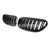 Adecuado para BMW Serie 6 E63 03-10 años modificado negro brillante doble línea barras paralelas malla central rejilla frontal fábrica al por mayor