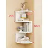 Estantes de pared para dormitorio, paneles de almacenamiento de esquina, estanterías de pared, gabinetes de almacenamiento triangulares para esquinas del hogar