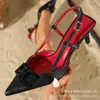Sandalias de Mujer de Tacón Alto Fino de Punta Fina para Adelgazar, Nuevas de Primavera 2025, Zapatos de Moda Casual Tendencia