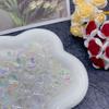 Imitación Mabe Gradiente Feliz Seis Pétalos Acrílico Toray DIY Accesorios Decorativos Hechos a Mano Funda para Teléfono Móvil Crema Pegamento