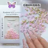 Nuevo Paquete de Materiales para Manicura con Flores de Pétalos Redondos Coloridas, Flores de Macarrón y Flores de Resina con Perlas y Bolas de Acero Mixtas