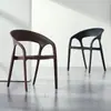 Cadeira de Plástico com Imitação de Rattan, Cadeira de Jantar ao Ar Livre para Lazer, Encosto Simples, À Prova d'Água e Prova de Sol, Cadeira de Plástico para Exterior para Loja de Chá com Leite