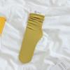 Calcetines de hielo para mujer, de longitud media, finos, de verano, blancos, rojos, de Internet, para primavera y otoño, de color liso.