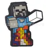 Pingentes de sapato pixelados de Minecraft, Acessórios de tamanco de borracha macia em PVC, Fivelas de sapato DIY de desenho animado de jogo