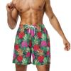 Shorts Redutores de Idade Xiyin Masculino Verão Casual Soltos Calças de Cinco Pontos Masculinas Moda Versátil Comprimento Médio Calças de Praia Estampadas