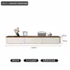 Juego de mueble para TV y mesa de centro de panel ecológico de madera maciza estilo crema para sala de estar, uso doméstico, mueble de TV de pie con compartimentos de almacenamiento