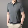Polo sin costuras de manga corta para hombre 2023 nuevo de verano con cuello solapa manga corta camiseta casual de negocios para mediana edad