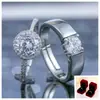 Anillos de Pareja Japoneses y Coreanos, Anillos de Boda con Diamantes Artificiales, Propuesta en Vivo, Anillos Falsos, Accesorios de Boda de Moda para Mujer, Estilo Popular de Moda
