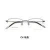 Elegantes y Refinados Armazones de Negocio para Gafas de Aleación de Alta Calidad con un Elegante Diseño de Media Montura y Exquisitos Terminales de Varillas, Adecuados para Lentes de Graduación, Directo del Fabricante