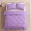 Juego de Almohadas de Venta Caliente Transfronterizo en Amazon, Juego de Tres Piezas de Comercio Exterior, Patrón de Rombo Acolchado Cepillado Estilo Europeo y Americano, Almohada de Color Sólido