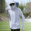 Roupa de Proteção Solar de Seda de Gelo com Malha Transpassada, Top Leve e Respirável com Capuz de Verão, Jaqueta de Aba Larga, Roupa de Proteção Solar tipo Xale