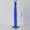 Venta al por mayor, candelabro creativo de vidrio de colores retro, candelabro de lujo para decoración de mesita de noche, vela, accesorios para cenas