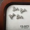 Decorações de Laço com Zircônia para Nail Art, Não Desbota, Unhas Wearable de Luxo Leve, DIY para Capinha de Celular, Laço com Zircônia que Preserva a Cor